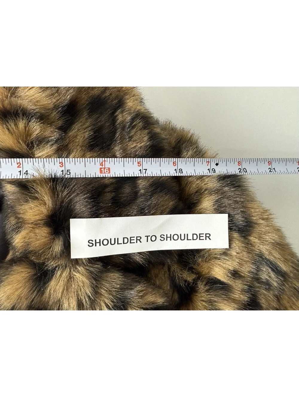 NWOT Tahari Leopard Print Faux Fur Collared Coat Lined Pockets Size XS
